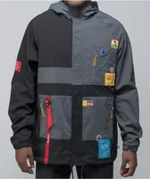 Cookies Colores Black Windbreaker Jacket