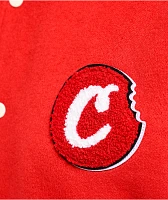 Cookies Crusaders Red Letterman Jacket