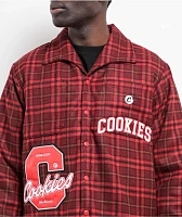 Cookies Cultivators Red Plaid Flannel Jacket