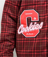 Cookies Cultivators Red Plaid Flannel Jacket