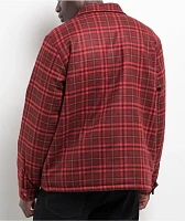 Cookies Cultivators Red Plaid Flannel Jacket