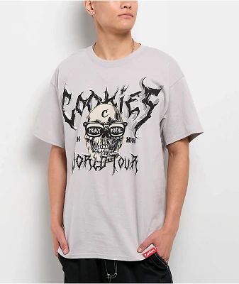 Cookies Heavy Mental World Grey T-Shirt