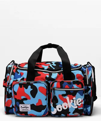 Cookies Heritage Smell Proof Blue Camo Duffel Bag