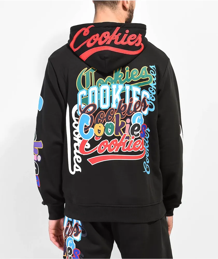 Cookies Multi Print Black Sweatpants