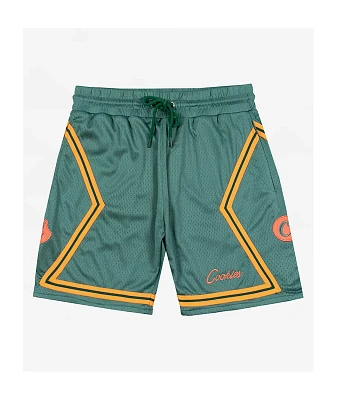 Cookies Legacy Green Mesh Shorts