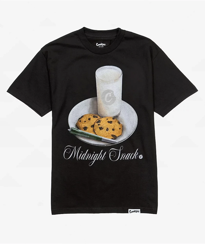Cookies Midnight Snack Black T-Shirt