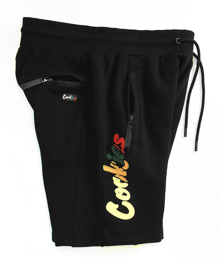 Cookies Montego Bay Black Sweat Shorts