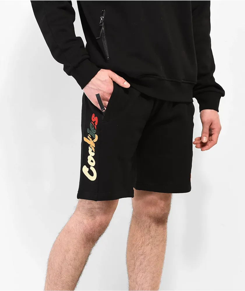 Cookies Montego Bay Black Sweat Shorts