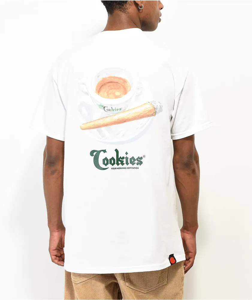 Cookies Morning Motivation White T-Shirt