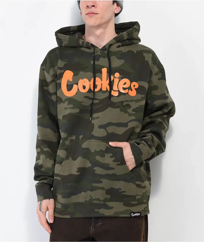 Cookies OG Mint Camo & Orange Hoodie