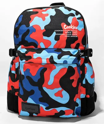 Cookies Off The Grid Blue Camo Smell Proof Backpack