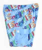 Cookies On The Block Sky Blue Board Shorts