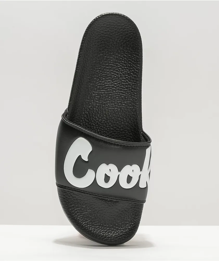 Cookies Original Mint Logo Black Slide Sandals