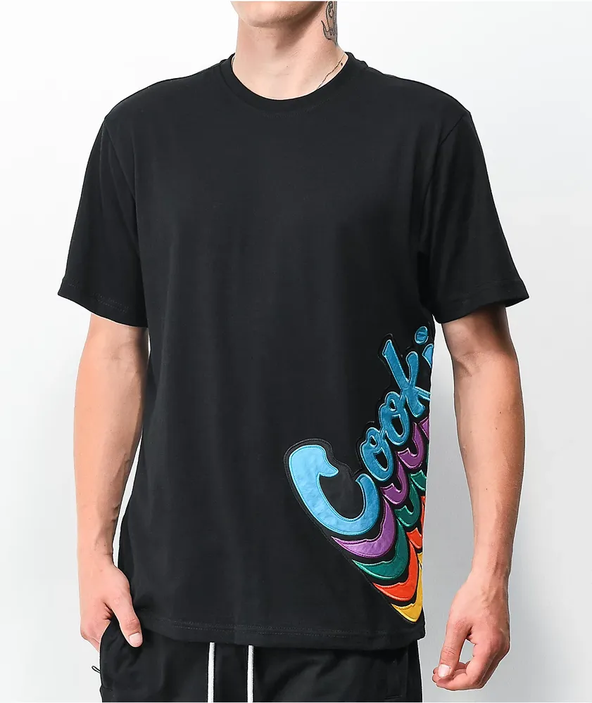 Cookies Pacifico Stacked Logo Black T-Shirt