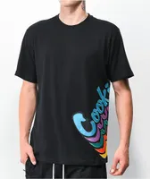 Cookies Pacifico Stacked Logo Black T-Shirt