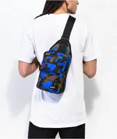 Cookies Rackpack Smell Proof Blue Camo Crossbody Bag