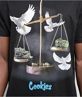 Cookies Scales Of Justice Black T-Shirt