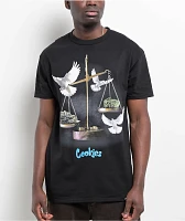 Cookies Scales Of Justice Black T-Shirt