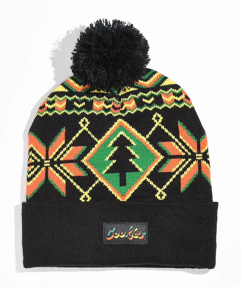 NEFF DOUBLE POM BEANIE BLACK