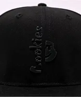 Cookies Searchlight Black Snapback Hat