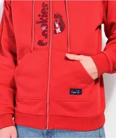 Cookies Searchlight Red Zip Hoodie