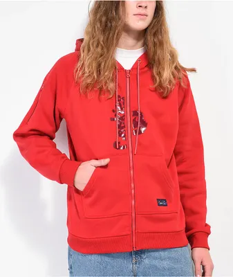 Cookies Searchlight Red Zip Hoodie