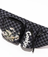 Cookies Throwin Bands Parker Black & Grey Checkerboard Fanny Pack