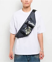 Cookies Throwin Bands Parker Black & Grey Checkerboard Fanny Pack