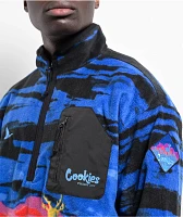 Cookies Tree Division Blue Quarter Zip Polar Fleece