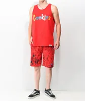 Cookies Trinidad Red Sweat Shorts