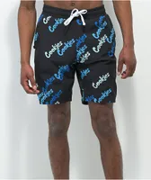 Cookies Triple Beam Black Board Shorts