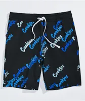 Cookies Triple Beam Black Board Shorts