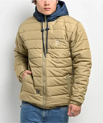 Cookies Triumph Ripstop Stone Puffer Jacket