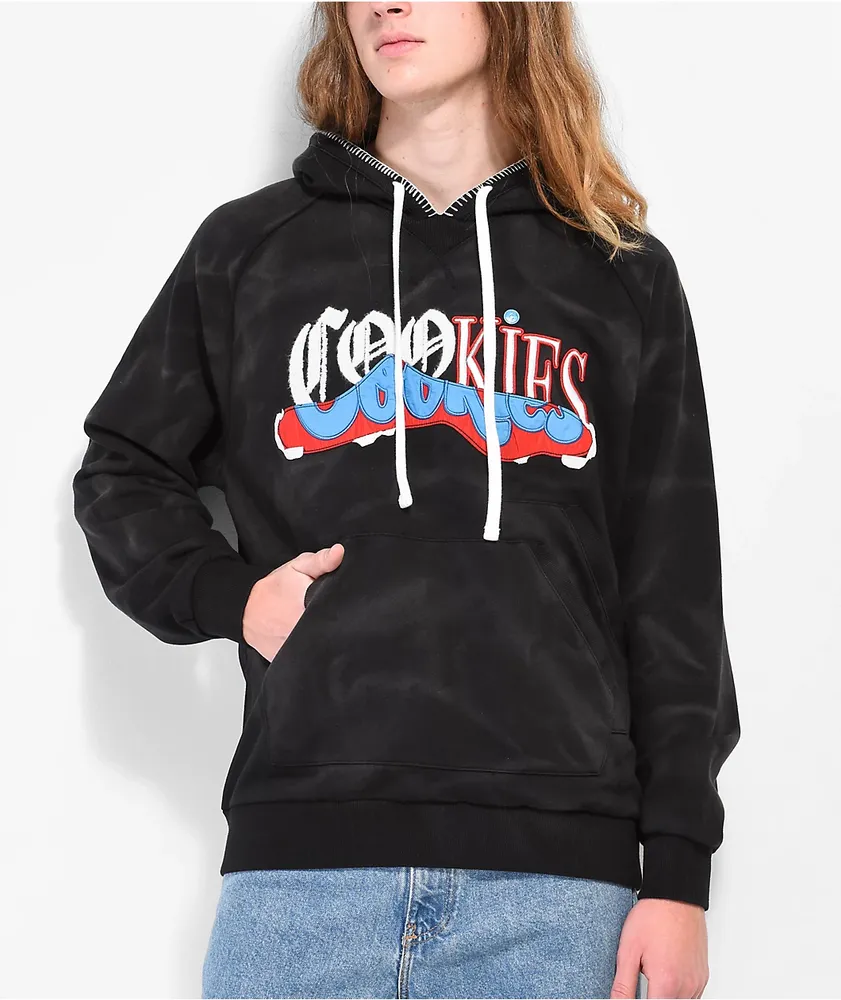 Cookies Upper Echelon Black Wash Hoodie