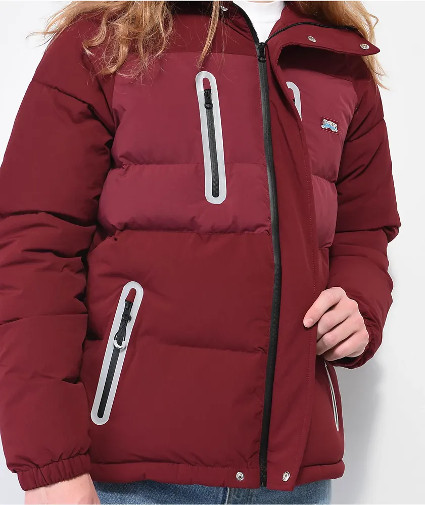 Cookies Upper Echelon Burgundy Puffer Jacket