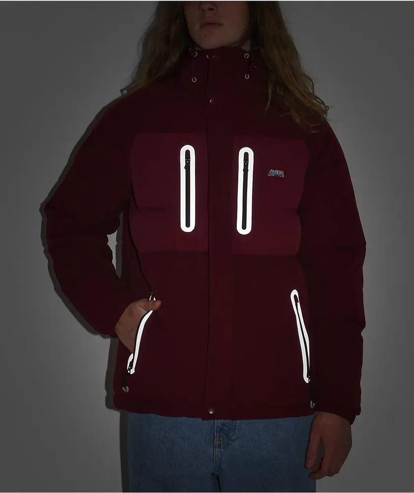 Cookies Upper Echelon Burgundy Puffer Jacket