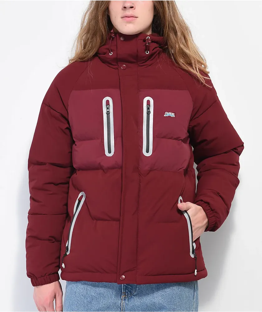 Cookies Upper Echelon Burgundy Puffer Jacket