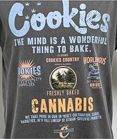 Cookies Workwear Black Wash T-Shirt