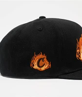 Cookies World On Fire Black Snapback Hat