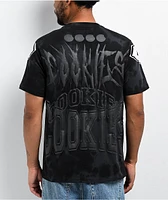 Cookies World Tour Black Enzyme Wash T-Shirt