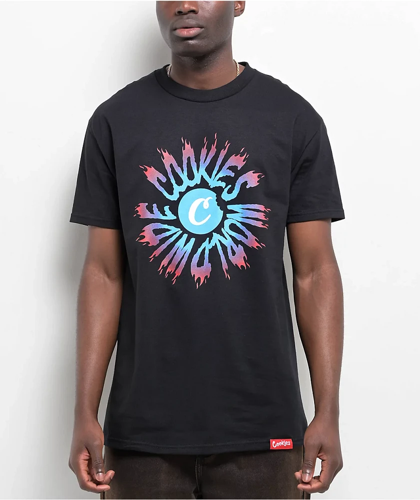 Cookies Worldwide Spiral Black T-Shirt