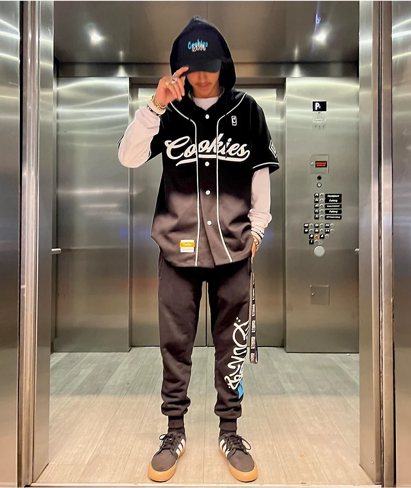 Cookies x OTX BOYZ Graffiti Paint Black Sweatpants