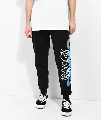 Cookies x OTX BOYZ Graffiti Paint Black Sweatpants