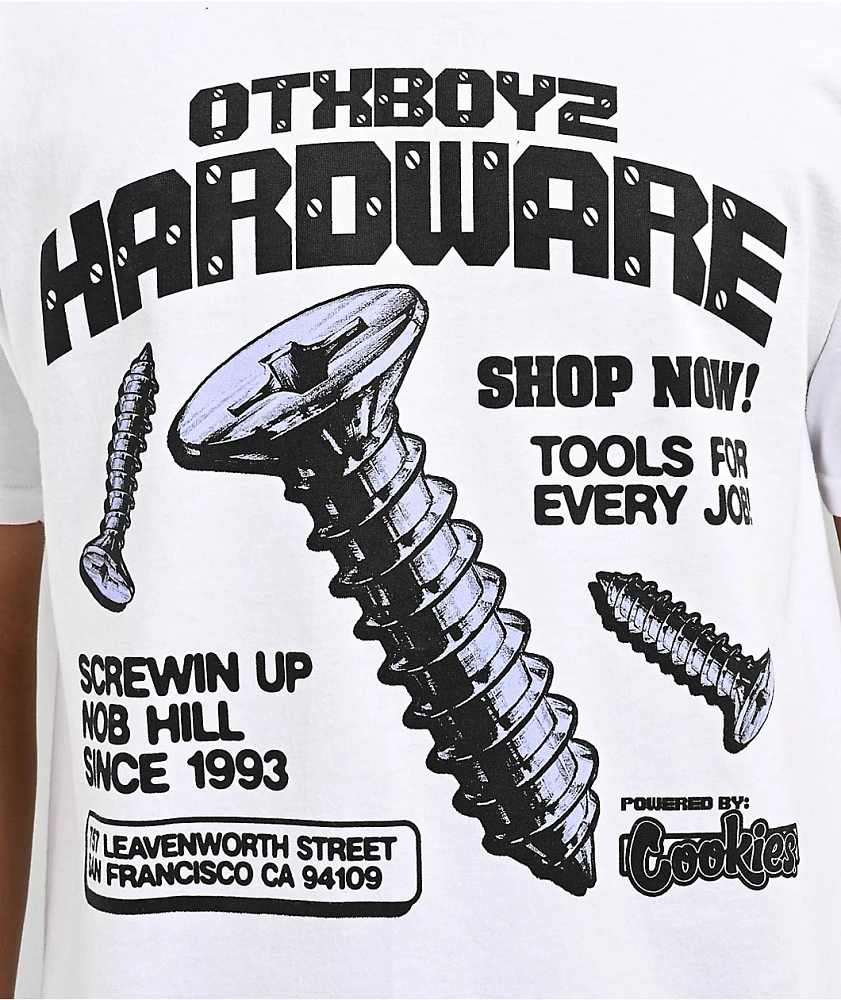 Cookies x OTXBOYZ Hardware White T-Shirt