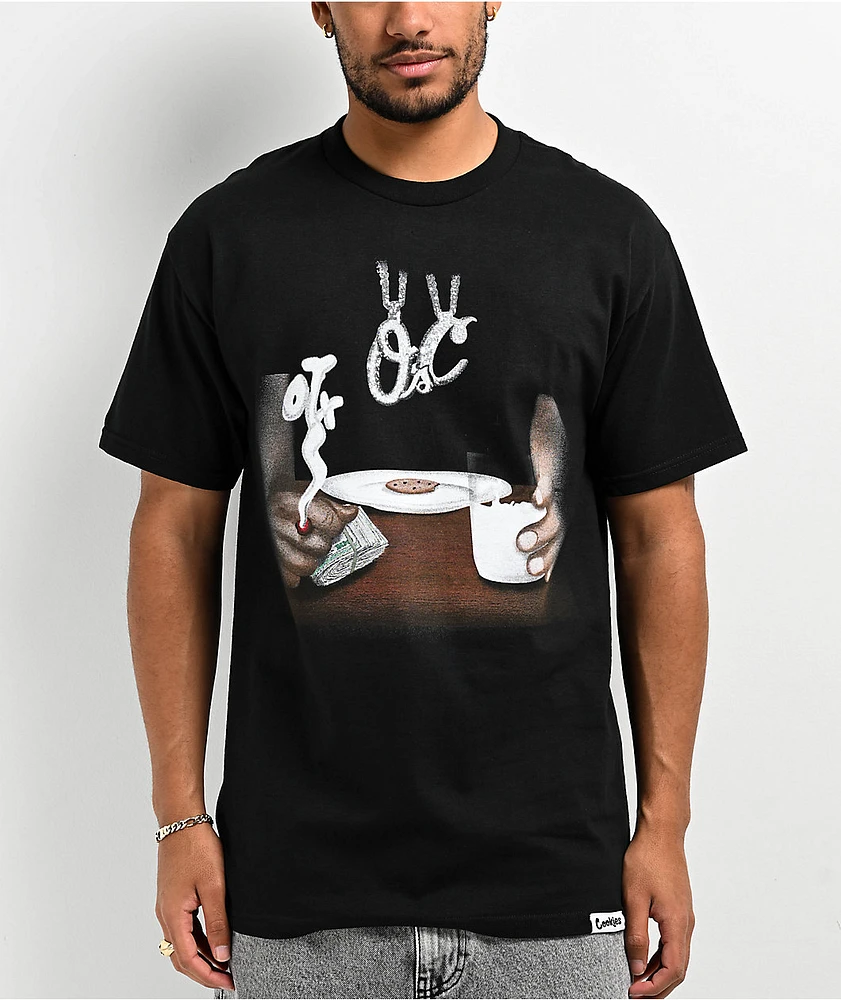 Cookies x OTXBOYZ Milk And Cookies Black T-Shirt