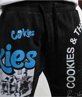 Cookies x The Rolling Stones Arch Black Sweat Shorts