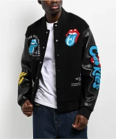 Cookies x The Rolling Stones Letterman Black Varsity Jacket