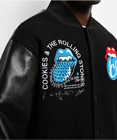 Cookies x The Rolling Stones Letterman Black Varsity Jacket