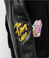 Cookies x The Rolling Stones Letterman Black Varsity Jacket