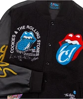 Cookies x The Rolling Stones Letterman Black Varsity Jacket